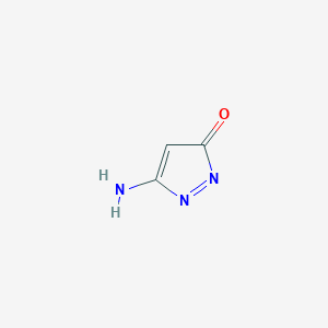 Chemical structure of 3-Amino-5-Pyrazolone