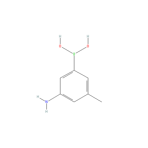 Chemical structure of 3-Amino-5-methylphenylboronic acid