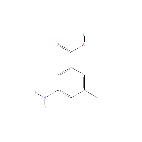 Chemical structure of 3-Amino-5-methylbenzoic acid