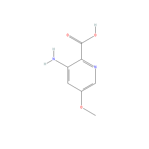 Chemical structure of 3-Amino-5-methoxypicolinic acid