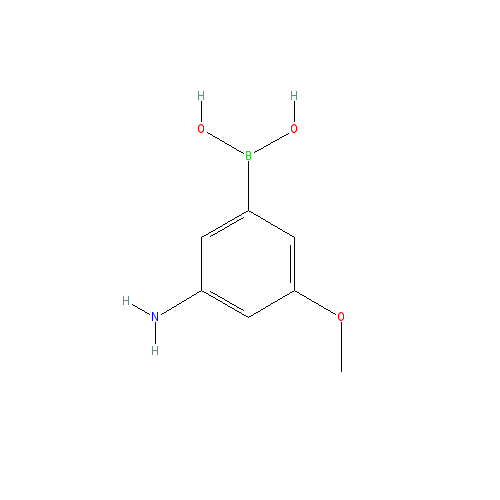 Chemical structure of 3-AMINO-5-METHOXYPHENYLBORONIC ACID