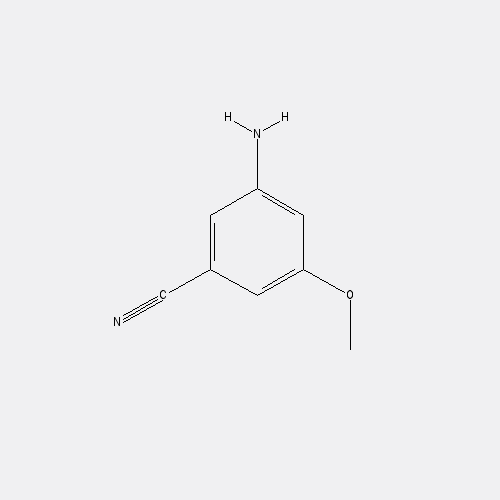 Chemical structure of 3-Amino-5-methoxybenzonitrile