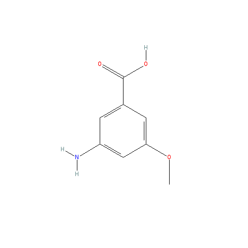 Chemical structure of 3-Amino-5-methoxybenzoic acid