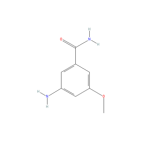 Chemical structure of 3-Amino-5-methoxybenzamide