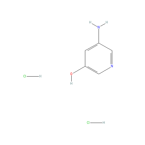 Chemical structure of 3-Amino-5-hydroxypyridine Dihydrochloride