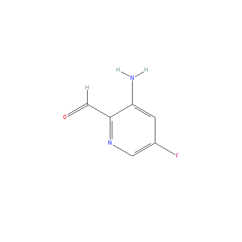 Chemical structure of 3-Amino-5-fluoropicolinaldehyde