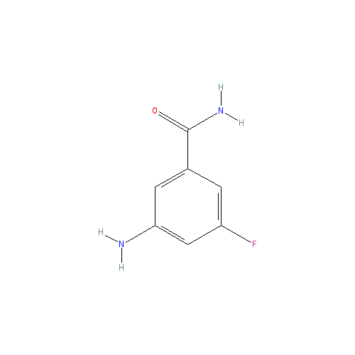 Chemical structure of 3-Amino-5-Fluorobenzamide