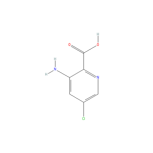 Chemical structure of 3-Amino-5-chloropicolinic acid