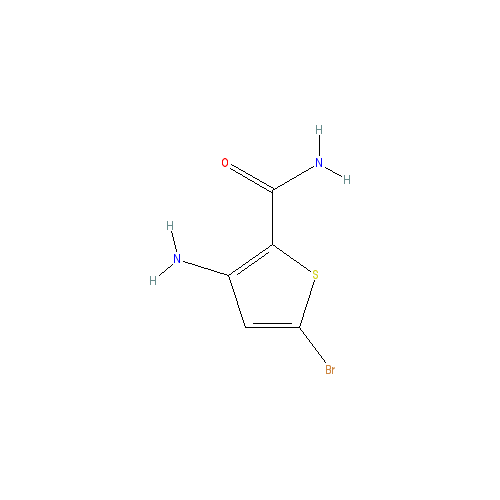 Chemical structure of 3-aMino-5-broMothiophene-2-carboxaMide