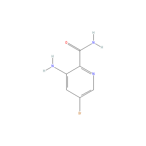 Chemical structure of 3-Amino-5-bromopyridine-2-carboxamide