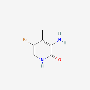 Chemical structure of 3-Amino-5-bromo-4-methylpyridin-2-ol