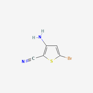 Chemical structure of 3-AMino-5-broMo-2-cyanothiophene