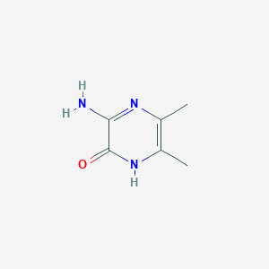 Chemical structure of 3-Amino-5,6-dimethylpyrazin-2-ol