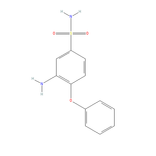 Chemical structure of 3-amino-4-phenoxybenzenesulfonamide