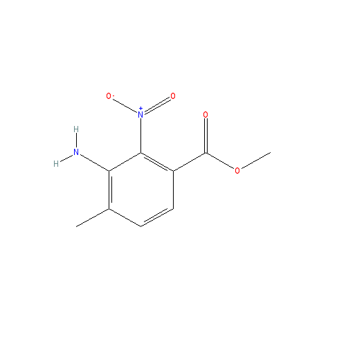 Chemical structure of Methyl 3-amino-4-methyl-2-nitrobenzoate