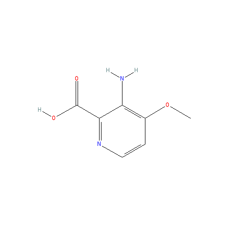 Chemical structure of 3-Amino-4-methoxypicolinic acid