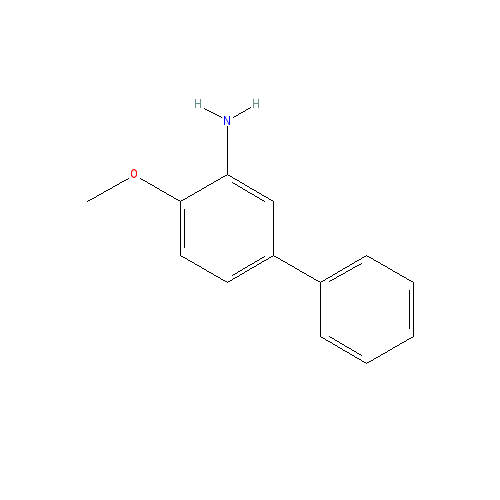 Chemical structure of 5-Phenyl-o-anisidine