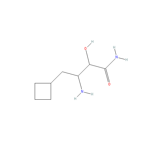 Chemical structure of 3-Amino-4-cyclobutyl-2-hydroxybutanamide Hydrochloride