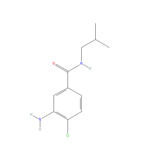 Chemical structure of 3-Amino-4-chloro-N-isobutylbenzamide