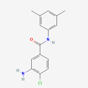 Chemical structure of 3-Amino-4-chloro-N-(3,5-dimethylphenyl)benzamide