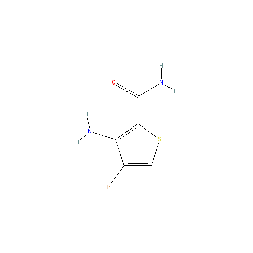 Chemical structure of 3-Amino-4-bromothiophene-2-carboxamide