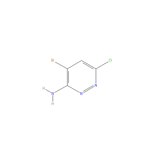 Chemical structure of 3-Amino-4-bromo-6-chloropyridazine