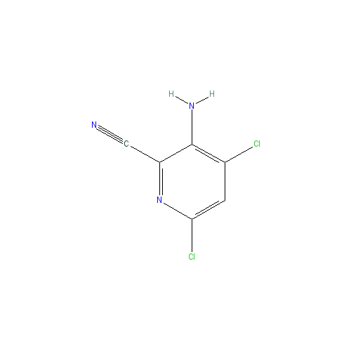 Chemical structure of 3-Amino-4,6-dichloropicolinonitrile