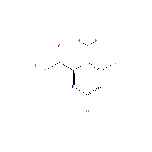 Chemical structure of 3-Amino-4,6-dichloropicolinic acid