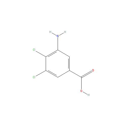 Chemical structure of 3-Amino-4,5-dichlorobenzoic acid