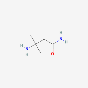 Chemical structure of 3-Amino-3-methylbutanamide