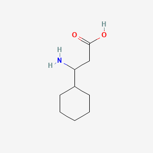 Chemical structure of 3-Amino-3-Cyclohexylpropionic Acid