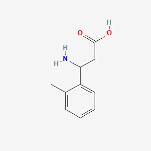 Chemical structure of 3-Amino-3-(o-tolyl)propanoic acid