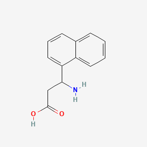 Chemical structure of 3-Amino-3-(naphthalen-1-yl)propanoic acid