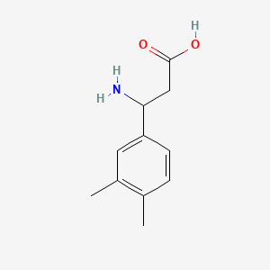 Chemical structure of 3-Amino-3-(3,4-dimethylphenyl)propanoic acid