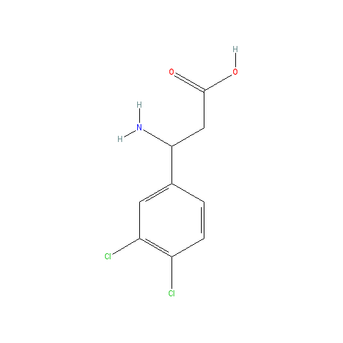 Chemical structure of 3-Amino-3-(3,4-dichlorophenyl)propanoic acid