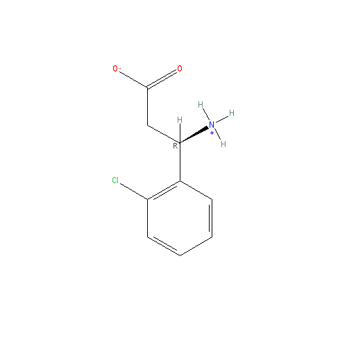 Chemical structure of 3-Amino-3-(2-chlorophenyl)propanoic acid