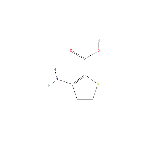 Chemical structure of 3-Amino-2-thiophenecarboxylic Acid