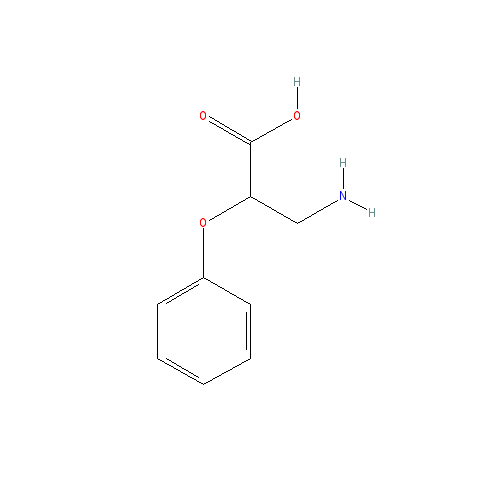 Chemical structure of 3-Amino-2-phenoxypropanoic acid hydrochloride