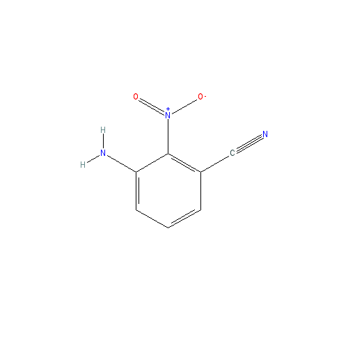 Chemical structure of 3-Amino-2-Nitrobenzonitrile