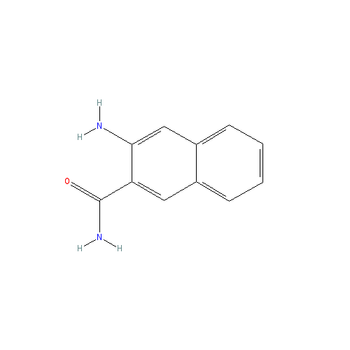 Chemical structure of 3-Amino-2-naphthamide