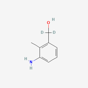 Chemical structure of 3-Amino-2-methyl-benzyl-d2 Alcohol