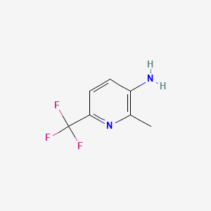 Chemical structure of 2-Methyl-6-(trifluoromethyl)pyridin-3-amine