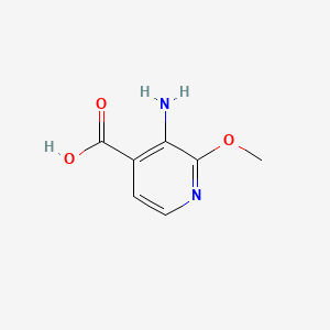 Chemical structure of 3-Amino-2-methoxyisonicotinic acid