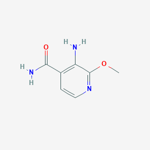 Chemical structure of 3-Amino-2-methoxyisonicotinamide