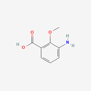 Chemical structure of 3-Amino-2-methoxybenzoic Acid