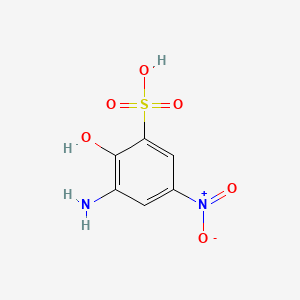 Chemical structure of 3-Amino-2-hydroxy-5-nitrobenzenesulfonic Acid Monohydrate