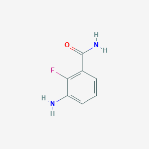 Chemical structure of 3-Amino-2-fluorobenzamide