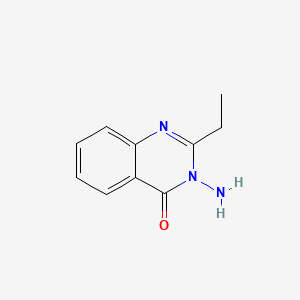 Chemical structure of 3-Amino-2-ethylquinazolin-4(3H)-one
