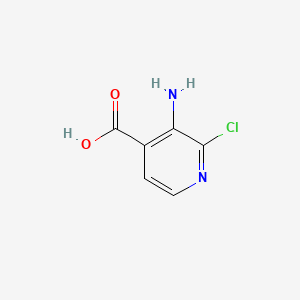 Chemical structure of 3-Amino-2-chloroisonicotinic acid