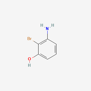 Chemical structure of 3-Amino-2-bromophenol